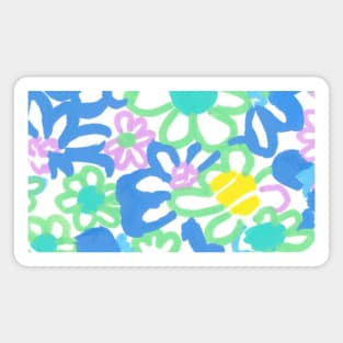 Flower Power Print Magnet